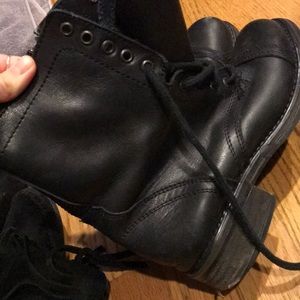 Steve Madden black combat boots